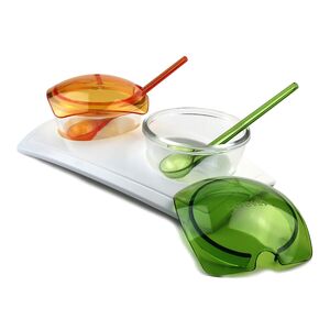 Herevin 7-Piece Snack Serving Set with Spoon and Cover Multicolor Herevin 7-Piece Snack Serving Set with Spoon and Cover Multicolor